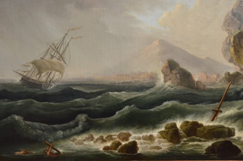Côte dans la tempête - Atelier de Claude Joseph Vernet (1714 - 1789) - Romano Ischia